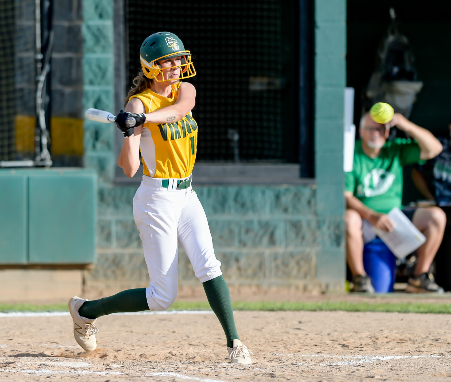 Friday night softball action